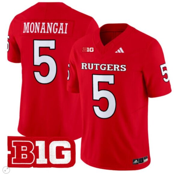 Mens Youths Kids Womens Kyle Monangai Red Vapor Stitched Jersey